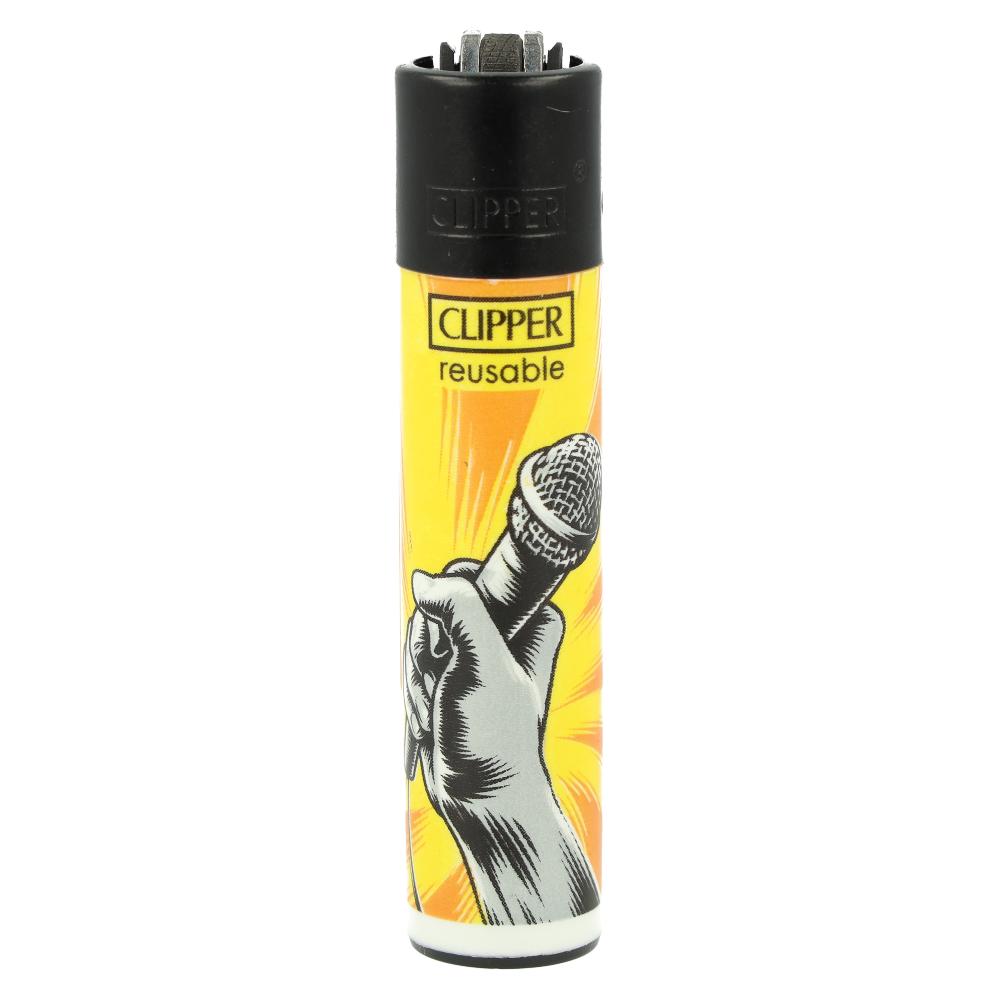 Clipper Feuerzeug HipHop Elements 1v4 Mikrofon