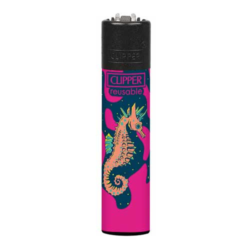 Clipper Feuerzeug Lava Animals 4v4 Seepferdchen