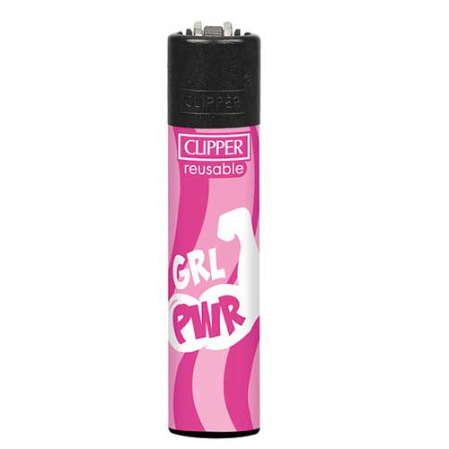 Clipper Feuerzeug Pink Power 3v4 GRL PWR