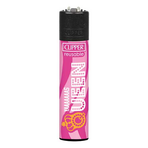 Clipper Feuerzeug Pink Power 4v4 YAAAAAAAS QUEEN