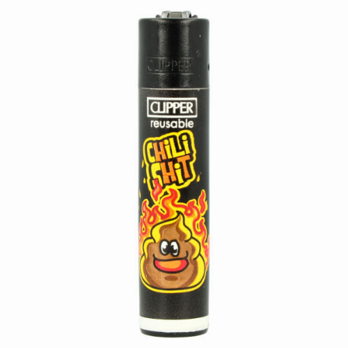 Clipper Feuerzeug Poo 2 3v4 Chili Shit