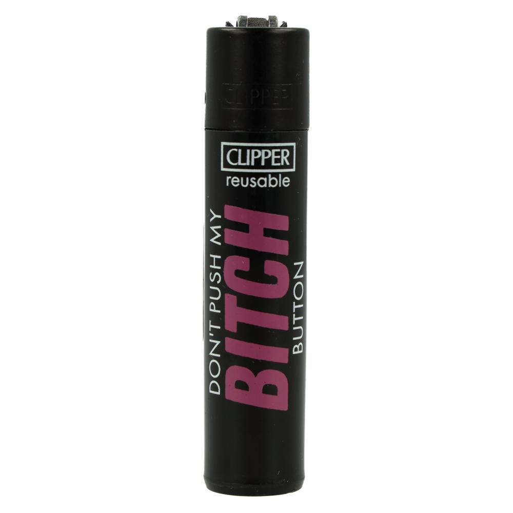 Clipper Feuerzeug Slogan 50 1v4 DON´T PUSH MY BITCH