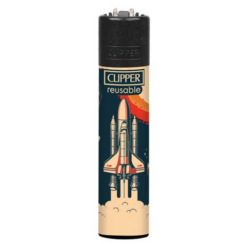 Clipper Feuerzeug Space 2v4 Rakete