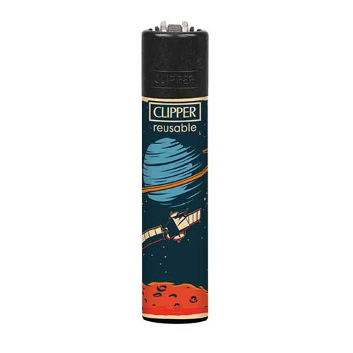 Clipper Feuerzeug Space 3v4 Satellit