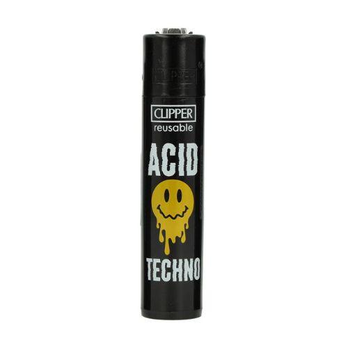 Clipper Feuerzeug Techno 2 3v4 ACID TECHNO
