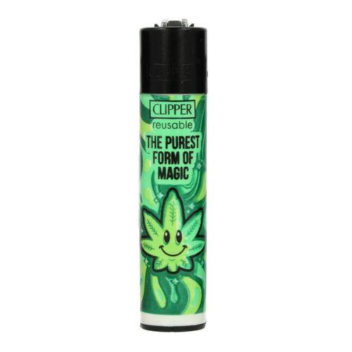 Clipper Feuerzeug Weed Slogan 14 2v4 THE PUREST FORM OF MAGIC