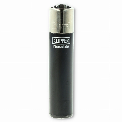 Clipper Solid Branded Schwarz mit Silber Kappe