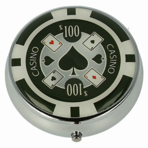 Cool Taschenaschenbecher Casino $100 Pik Rund