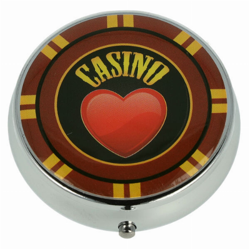 Cool Taschenaschenbecher Casino Herz Rot Rund