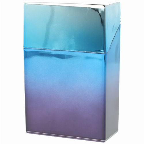 Cool Zigarettenbox für ca. 20 Stück Rainbow Blau-Lila