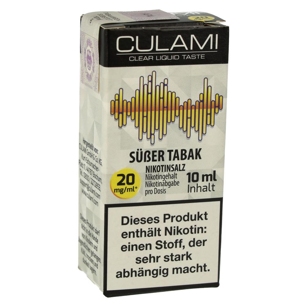 Culami Nikotinsalzliquid Süßer Tabak 20mg