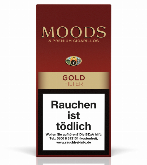 Dannemann Moods Golden Taste 5 Stk Zigarillos mit Filter