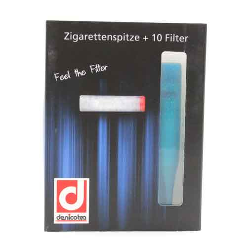 Denicotea Filter Kurz 6 x 50 Stück Zigaretten-Spitzen Pfeife Zigarette Spitze