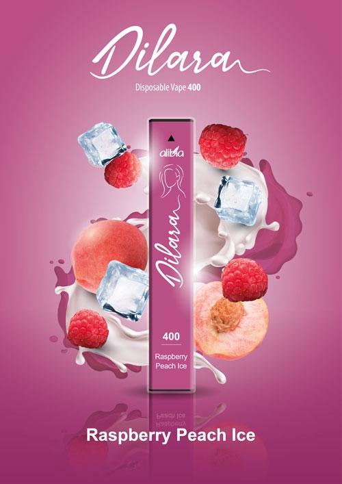 Dilara 400 Einweg E-Zigarette Raspberry Peach Ice 20mg