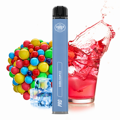 Dinner Lady Vape Pen Pro Bubblegum Ice Einweg E-Zigarette 20mg