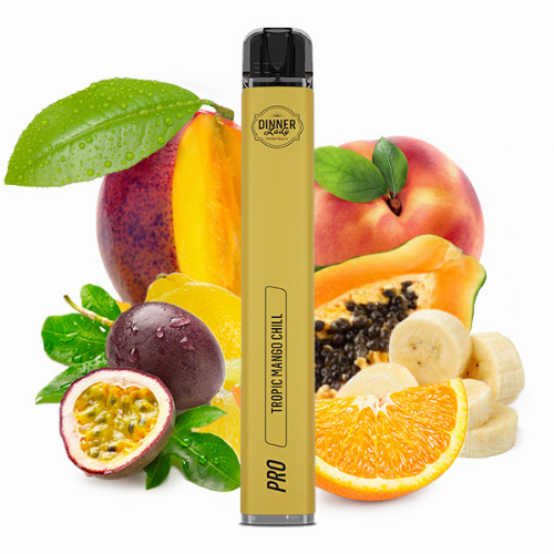 Dinner Lady Vape Pen Pro Tropic Mango Chill Einweg E-Zigarette 20mg