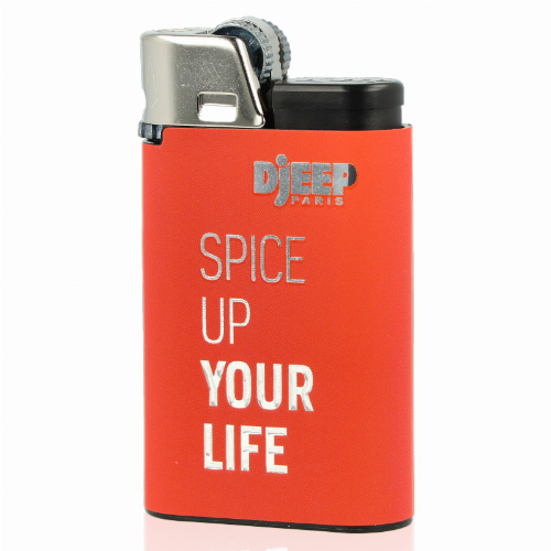 Djeep Paris Feuerzeug Spice Up  Orange SPICE UP YOUR LIFE
