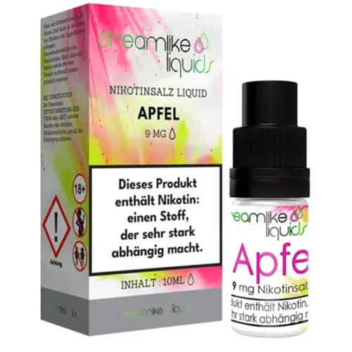 Dreamlike Nikotinsalz Liquid Apfel  9mg