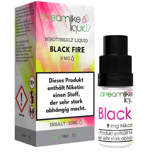 Dreamlike Nikotinsalz Liquid Black Fire 9mg