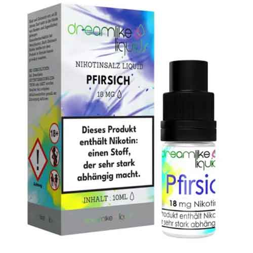 Dreamlike Nikotinsalz Liquid Pfirsich 18mg
