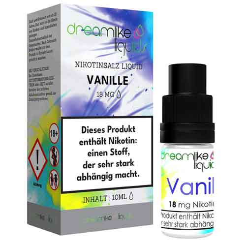 Dreamlike Nikotinsalz Liquid Vanille 18mg