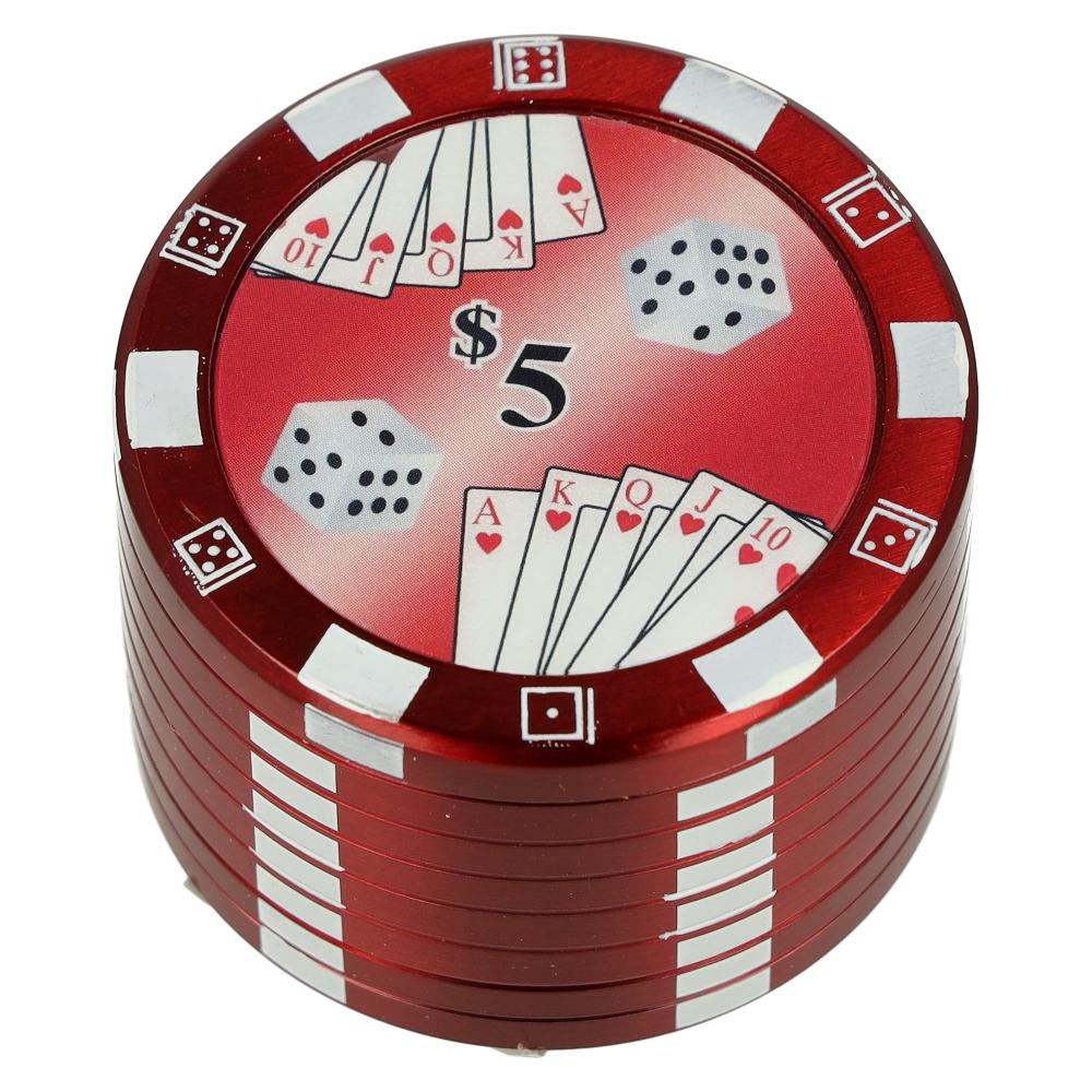 Dreamliner Grinder Pokerchip Rot 3-teilig