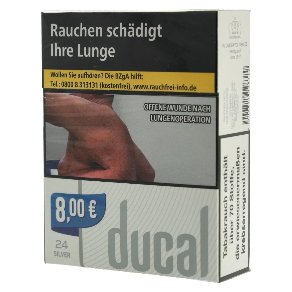 Ducal Silver Zigaretten XL (8x24)