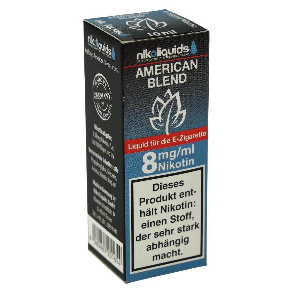 E-Liquid NIKOLIQUIDS American Blend 8 mg Nikotin
