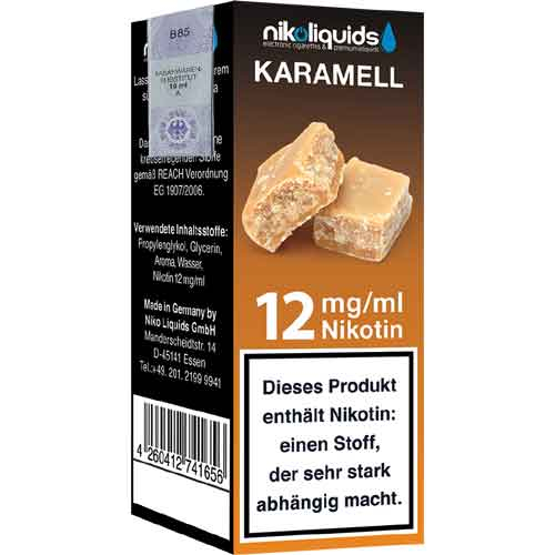 E-Liquid NIKOLIQUIDS Karamell 12 mg Nikotin