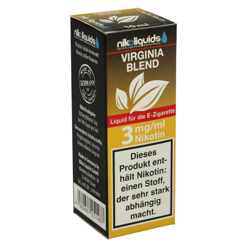 E-Liquid NIKOLIQUIDS Virginia Blend 3 mg Nikotin