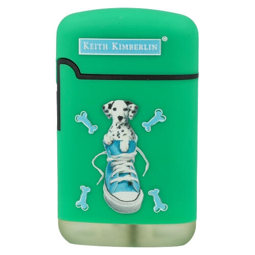 Easy Torch Feuerzeug Kimberlin Hunde im blauem Schuh grün