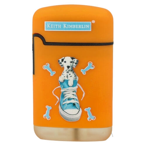 Easy Torch Feuerzeug Kimberlin Hunde im blauem Schuh orange