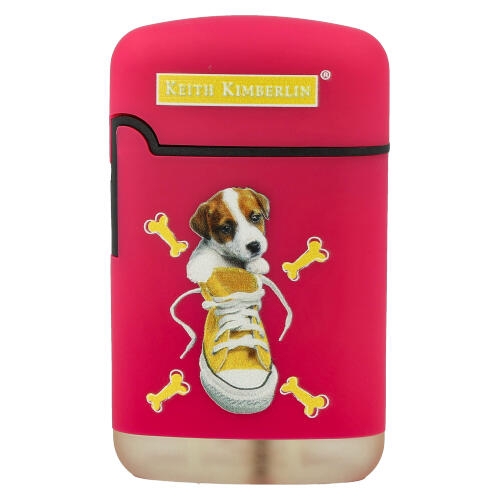 Easy Torch Feuerzeug Kimberlin Hunde im gelben Schuh pink