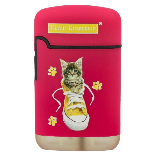 Easy Torch Feuerzeug Kimberlin Katzen im gelben Schuh pink