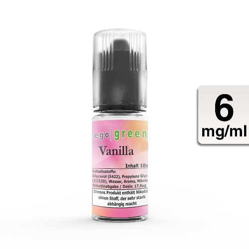 Ego Green E-Liquid Vanilla 6mg