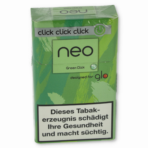 Einzelpackung neo Green Click Tobacco Sticks für Glo