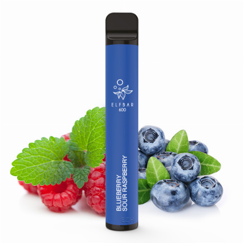 Elf Bar 600 Blueberry-Sour-Raspberry Aroma Einweg E-Shisha 20mg Nikotin
