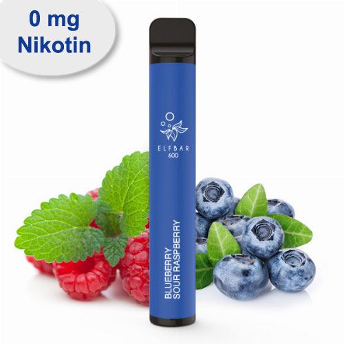 Elf Bar 600 Blueberry Sour Raspberry Einweg E-Zigarette ohne Nikotin