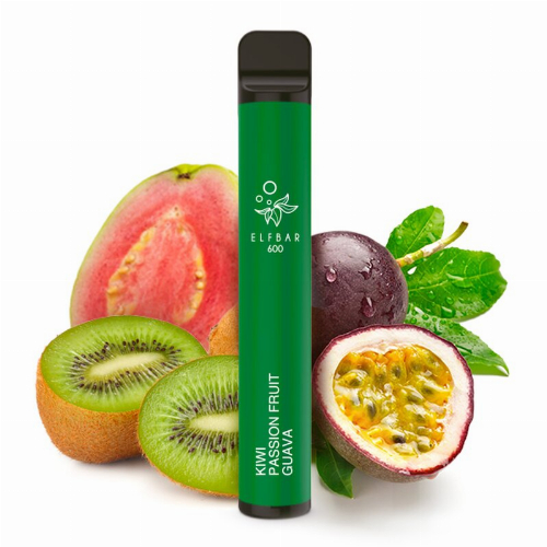 Elf Bar 600 Einweg E-Zigarette Kiwi Passion Fruit Guave Aroma 20mg Nikotin