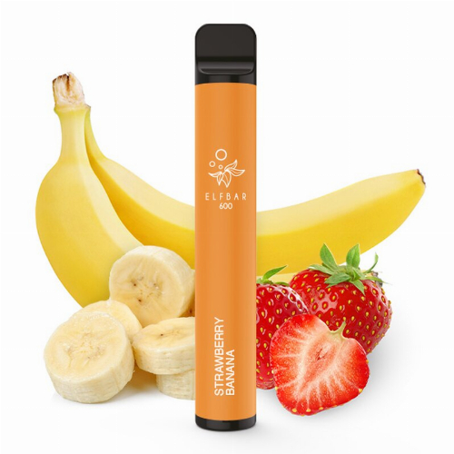 Elf Bar 600 Einweg E-Zigarette Strawberry Banana Aroma 20mg Nikotin