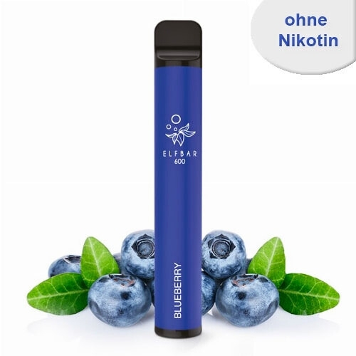 Elf Bar 600 Einweg E-Zigarette Blueberry Geschmack ohne Nikotin