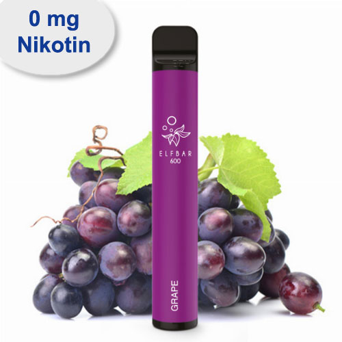 Elf Bar 600 Grape Aroma Einweg E-Shisha ohne Nikotin