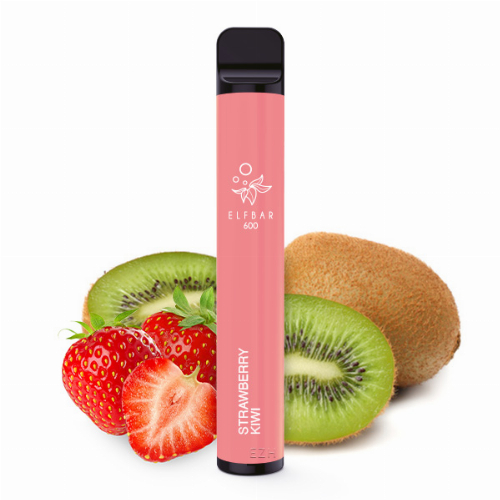 Elf Bar 600 Strawberry-Kiwi Aroma Einweg E-Zigarette 20mg Nikotin