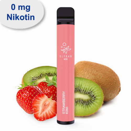 Elf Bar 600 Strawberry Kiwi Einweg E-Zigarette ohne Nikotin
