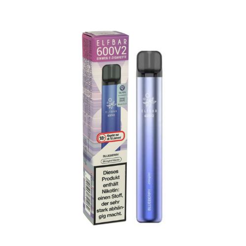 Elf Bar 600 V2 Blueberry Einweg E-Zigarette 20mg