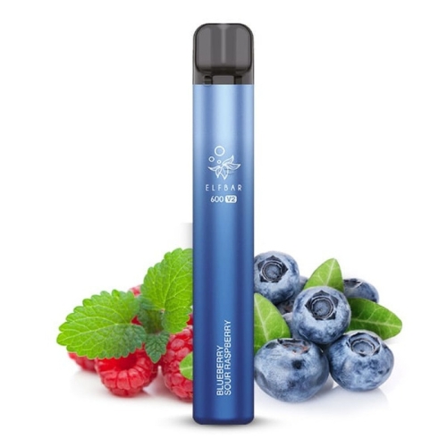 Elf Bar 600 V2 Blueberry Sour Raspberry Einweg E-Zigarette 20mg