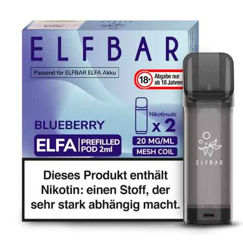 Elf Bar ELFA Blueberry Perfilled Pod 2x2ml 20mg