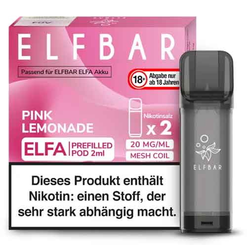 Elf Bar ELFA Pink Lemonade Perfilled Pod 2x2ml 20mg