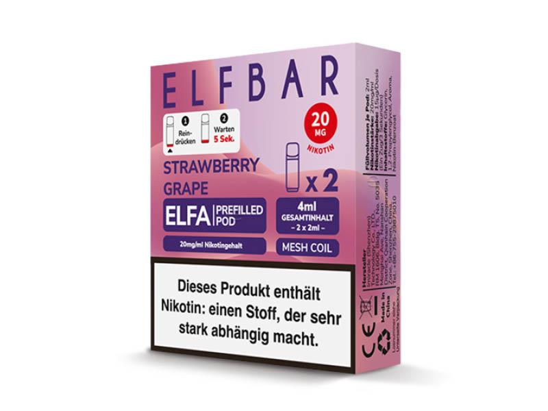 Elf Bar ELFA Strawberry Grape Prefilled Pod 2x2ml 20mg
