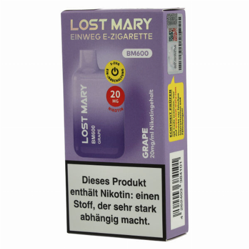 Elf Bar Lost Mary BM600 Grape Einweg E-Zigarette 20mg